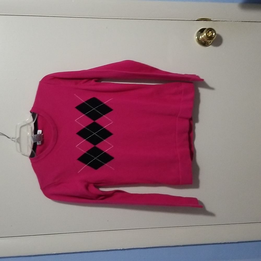 Aurea Golf Essentials S Pink, Black and White Sweater